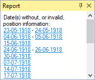 Report Invalid Dates